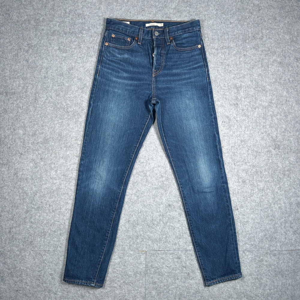 Levi's denim jeans women 25(26x27) Blue Wedgie Straight high rise button fly